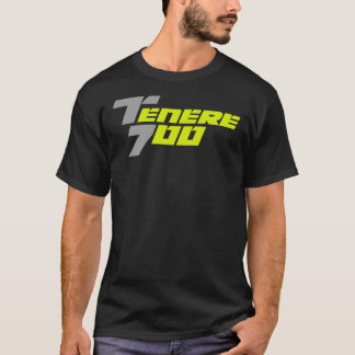 Yamaha Tenere 700 Logo T-shirt classique gris-jaun