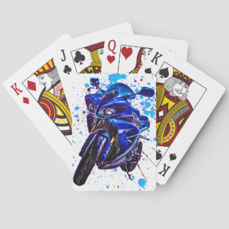 Yamaha YZF R1 Art Print Playing Cards