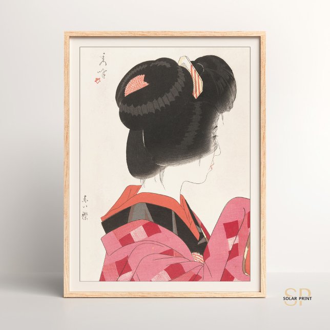 Yamakawa Shuho Red Collar Elegance Japanese Asian  Poster (Creator Uploaded)