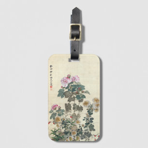 Yamamoto Baiitsu Autumn Flowers Luggage Tag