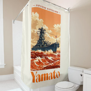 Yamato Japanese Battleship Vintage Maritime Poster