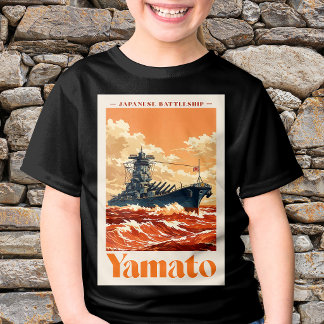 Yamato Japanese Battleship Vintage Maritime Poster T-Shirt