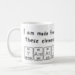 Yamato periodic table name mug