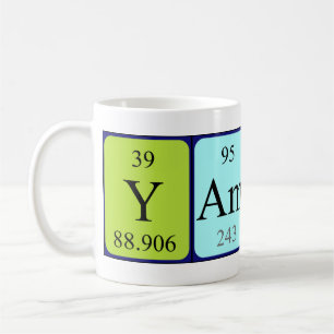 Yamato periodic table name mug