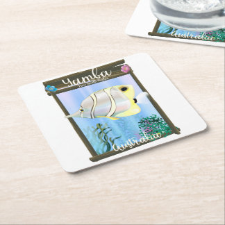 Yamba, New South Wales, Australia Square Paper Coaster