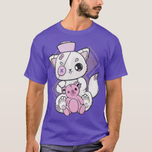Yami Kawaii Arctic Fo Nurse For Anime Nu goth Menh T-Shirt
