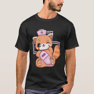Yami Kawaii Red Panda Pastel Goth Bear Otaku Anime T-Shirt