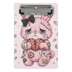 Yami Kawaii Sad Bunny Mini Clipboard  Nurse School
