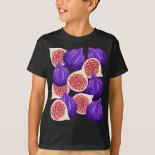Yammy Watercolor Fig Fruit T-Shirt