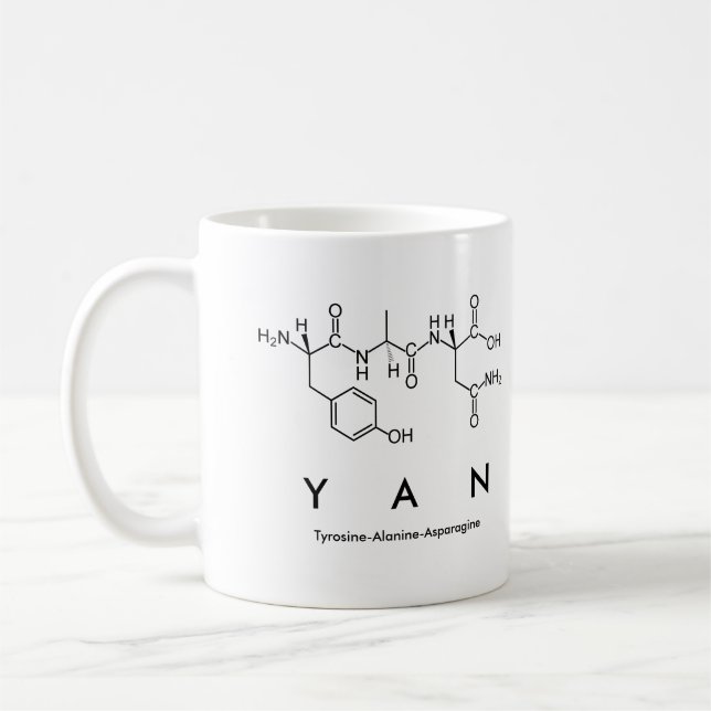 Yan peptide name mug (Left)