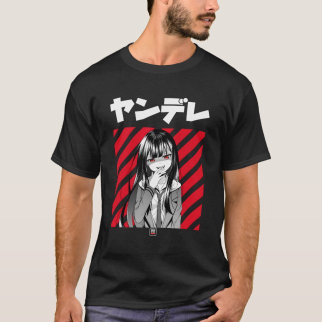 Yandere Japanese Anime T-Shirt (Front)