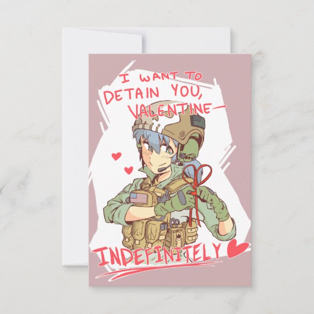 Yandere Operator Valentine 1 Invitation (Front)