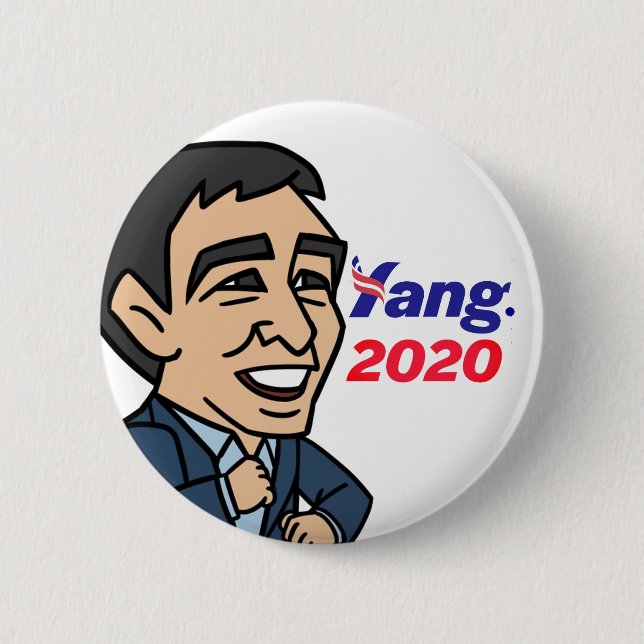 Yang 2020 2 inch round button (Front)