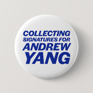 Yang Collecting Signatures Round Button
