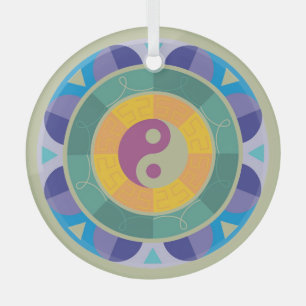 yang glass ornament