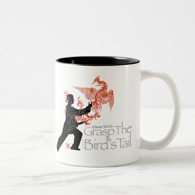 Yang Tai Chi 'Fire Phoenix' Ceramic Two Tone Mug (Right)