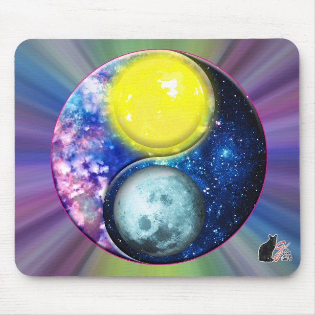 Yang-Yin / Sun-Moon Mouse Pad (Front)