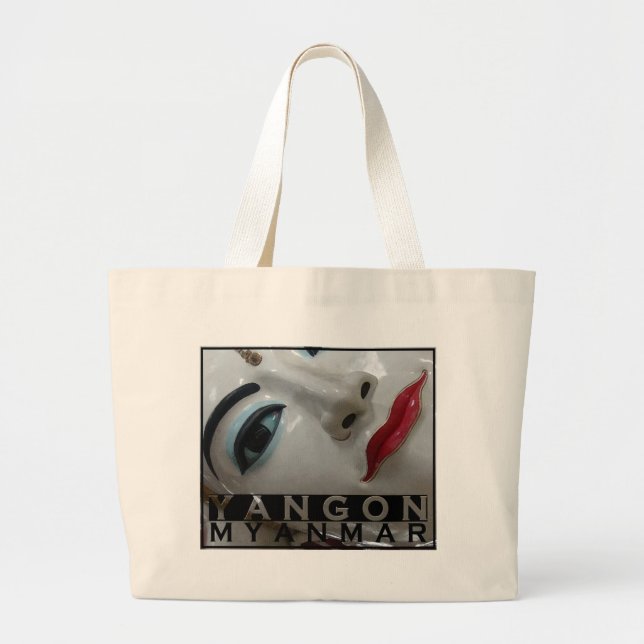 Yangon Large Tote Bag (Front)
