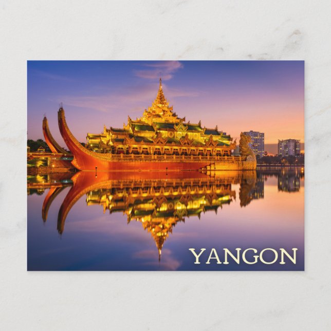 Yangon, Myanmar (Burma) Postcard (Front)