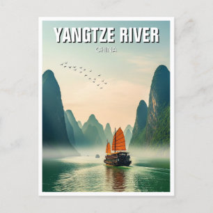 Yangtze River China Postcard