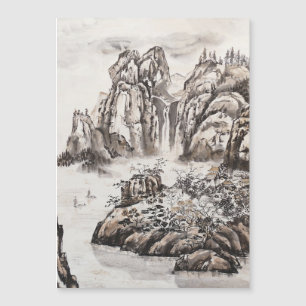 Yangze River with Waterfall