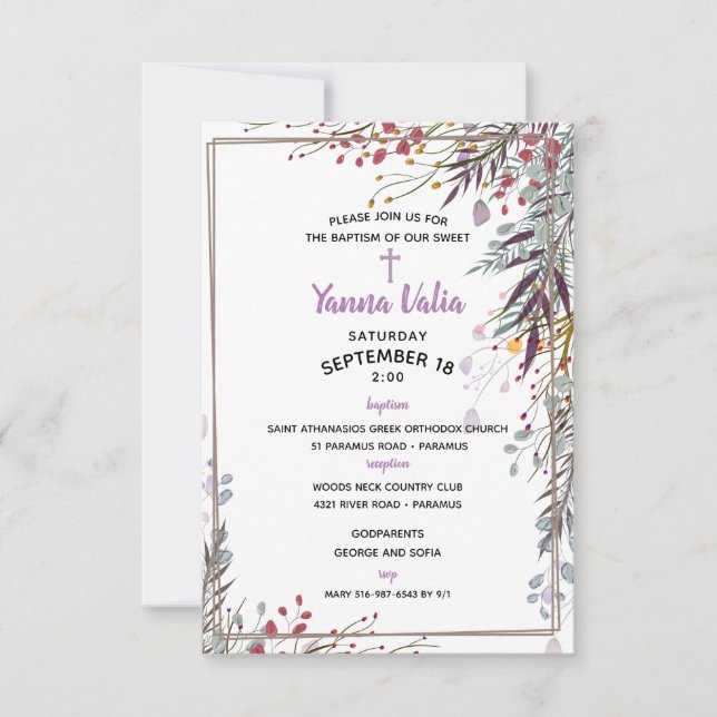 Yanna Invitation (Front)