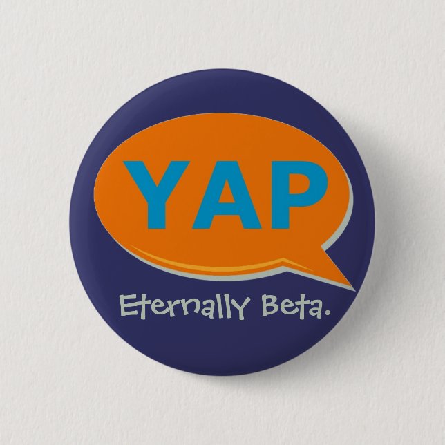 YAP Flair 2 Inch Round Button (Front)