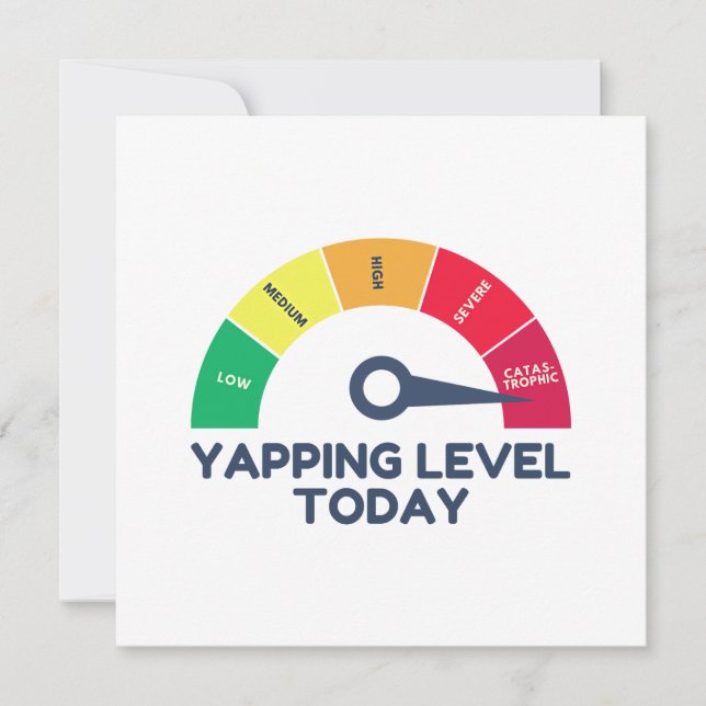 Yapping Level Today  Card (Front)