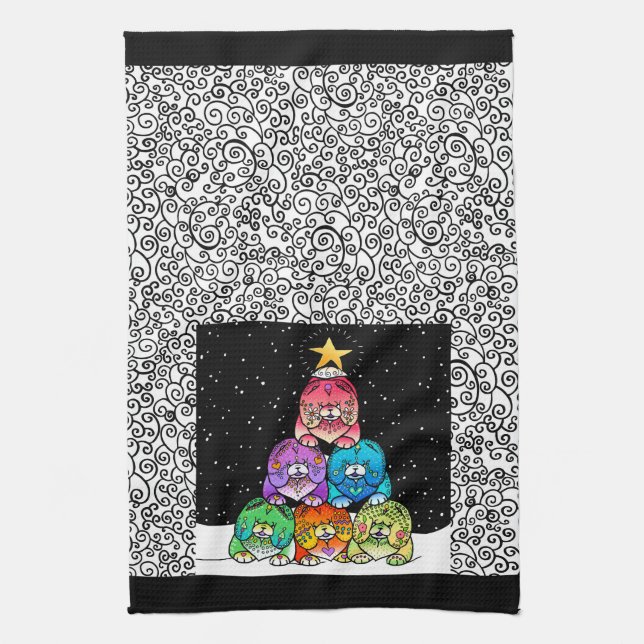 YAPPY CHOWLIDAYS kitchen towel (Vertical)