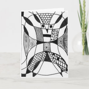 "Yappy Dog" Abstract Design Greeting Card