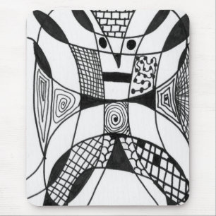 "Yappy Dog" Abstract Design Mousepad