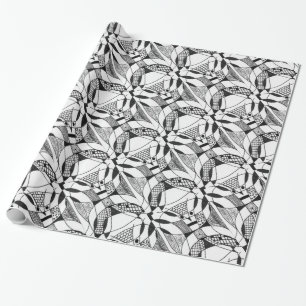 "Yappy Dog" Abstract Design Wrapping Paper
