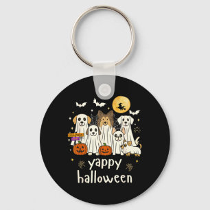 Yappy Halloween Funny Dog Ghosts Halloween 1 Keychain