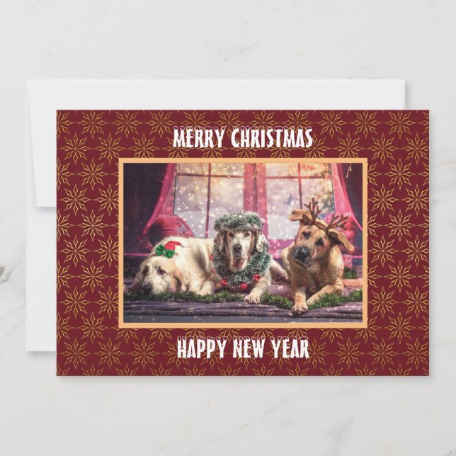 Yappy Holidays, Pet Holiday Card (Front)