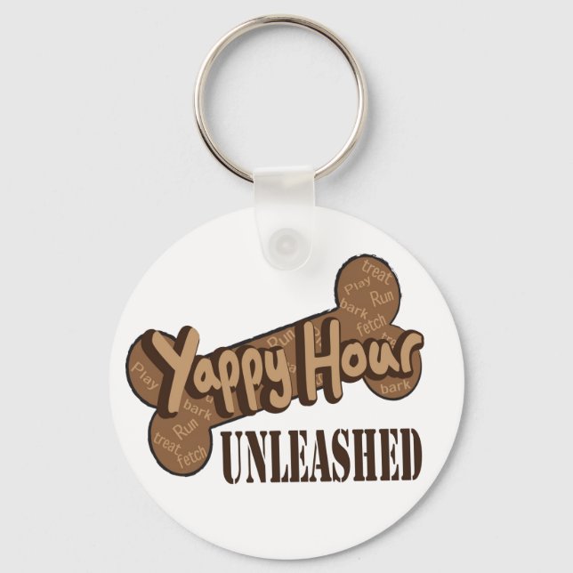 Yappy Hour Keychain (Front)