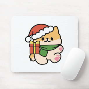 Yappy Howlidays - Cute Christmas Dog Cartoon Mouse Pad
