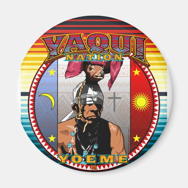 Yaqui Deer Dancer aimant 3 (Devant)