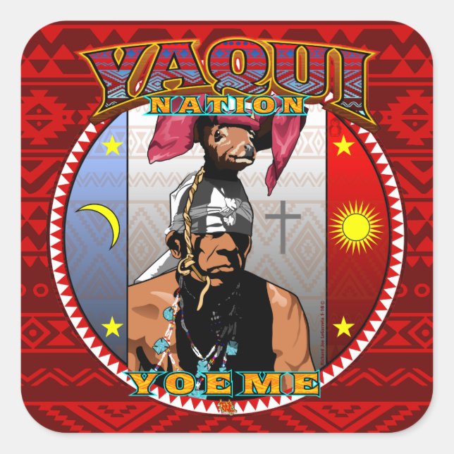 yaqui deerdancer auto-collant grand autocollant (Devant)