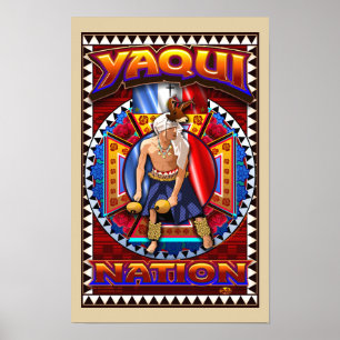 Yaqui Nation Deer Dancer art Print poster