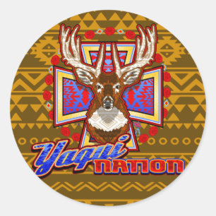 yaqui nation deer design yoeme autocollant
