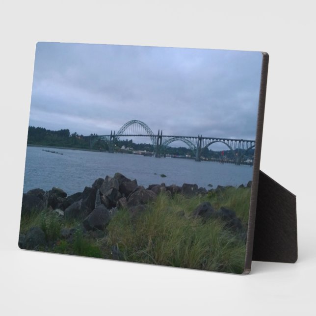 Yaquina Bay Bridge, Newport, Oregon Plaque (Side)