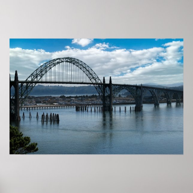 Yaquina Bay Bridge - Newport Oregon Poster (Front)