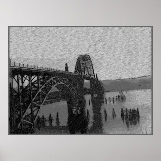 Yaquina Bay Bridge Poster (Front)