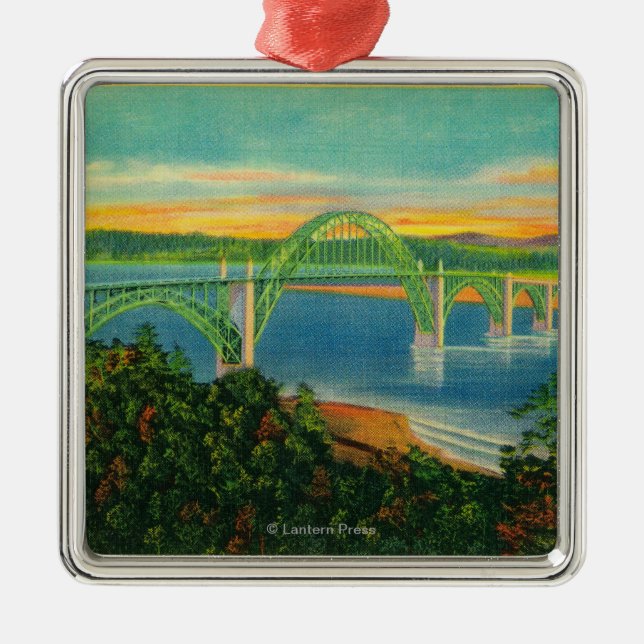 Yaquina Bay BridgeNewport, OR Metal Ornament (Front)