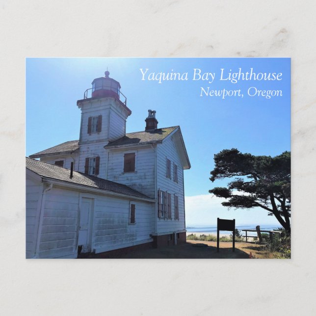 Yaquina Bay Lighthouse, Newport, Oregon Postcard (Front)