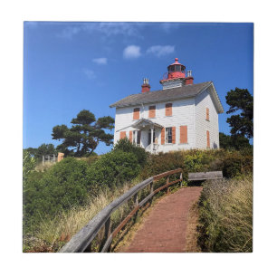 Yaquina Bay Lighthouse, Newport, Oregon Tile