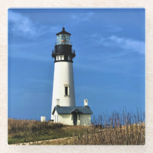 Yaquina Head Lighthouse, Newport, Oregon Glass Coaster