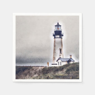 Yaquina Head Lighthouse Newport Oregon Napkin
