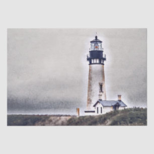 Yaquina Head Lighthouse Newport Oregon Tissue Paper