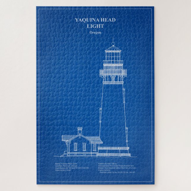 Yaquina Head Lighthouse - Oregon - AD Jigsaw Puzzle (Vertical)
